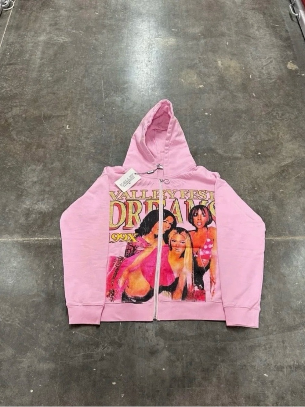 Underground Graphic Pink Zip-Up Hoodie - Women